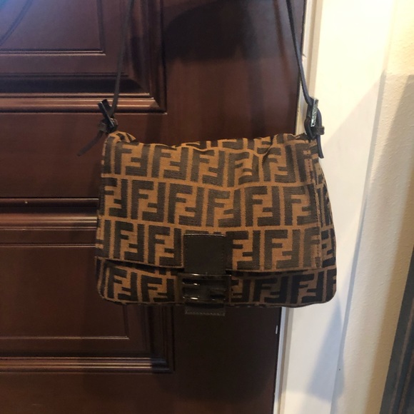 FENDI VINTAGE ZUCCA MAMA BAG FF large brown from my personal collection. - Picture 2 of 11